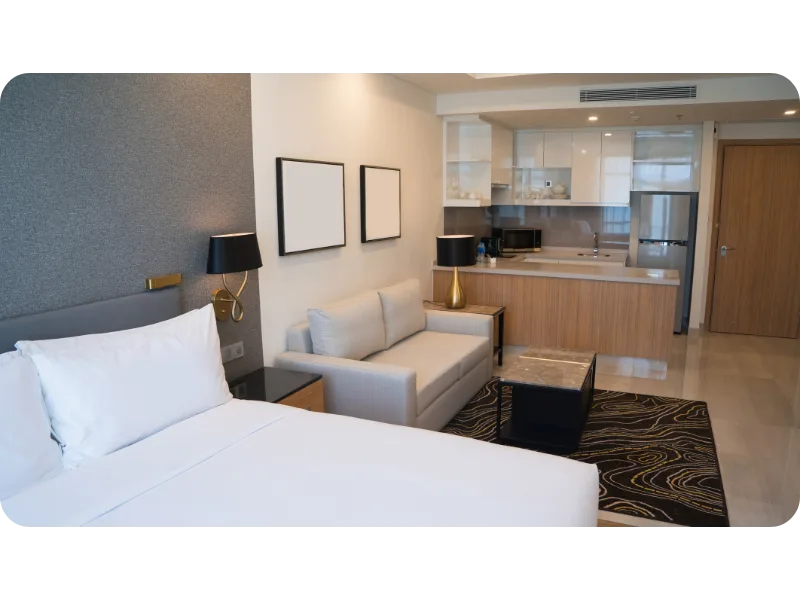 Studio Rooms or Apartments